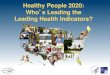 Healthy People 2020: Who’s Leading the Leading Health ... Slides.pdf · People 2020 Leading Health Indicators. To receive the latest information about Healthy People 2020 and related