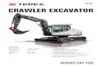 CRAWLER EXCAVATOR · Swing bucket, QAS 1800 mm wide, capacity 430 l WORK ATTACHMENTS GRABS Clamshell grab GS 3325, grab swing brake set of shells 325 mm wide, capacity 150 l Clamshell