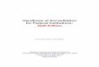Handbook of Accreditation for Federal Institutions: 2020 ... · to the success of the voluntary system of accreditation in promoting quality without inhibiting innovation. In the