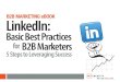 Basic Best Practices Ebook.pdf¢  B2B MARKETING eBOOK 5 Steps to Leveraging Success. B2B marketers use