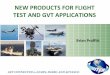 NEW PRODUCTS FOR FLIGHT TEST AND GVT APPLICATIONS · 2012. 1. 6. · NEW PRODUCTS FOR FLIGHT TEST AND GVT APPLICATIONS . The Dytran Story • Celebrating 30+ years making world class