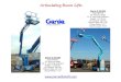 Articulating Boom Lifts - Pennell Forklift€¦ · Articulating Boom Lifts Genie Z-34/22N Fuel: Electric 40’ Working Height 22' 4" Horizontal Outreach Weight: 11,500 lbs. Lift Capacity: