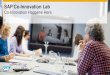 SAP Co-Innovation Lab - Saltbox Communications€¦ · Co-innovation as a service: providing the space, infrastructure, and expertise to move forward quickly Recombinant co- innovation: