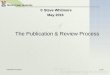 The Publication & Review Process - ensc.sfu.cawhitmore/courses/ensc803/materials/Writing... · Publication Processes 5 of 30 Informal Publication Self-Publishing: Authors may choose