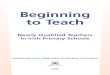 Beginning to Teach - Department of Education and Skills · 1.4 Courses leading to recognised Montessori qualifications in the State 75 Appendix 2 76 2.1 Full recognition 76 ... Beginning