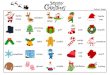 Bingo Sheet Christmas · 2020. 4. 8. · Christmas tree gift sock wreath holly bells cookie candy cane snowman snowﬂake snowy cold knit cap scarf sweater gloves candle mistletoe