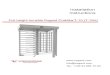 Installation instructions - Oxgard · GOST 15150-69 (to be operated outdoors). IP protection code is 54. The turnstile can be operated at ambient temperature between -40°С to +50°С