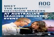 MEET THE RIGHT DECISION MAKERS AT AUSTRALIA’S …...For the core insights, innovations and opportunities, AOG 2019 is essential. AOG is also essential to organisations wishing to