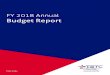 FY 2018 Annual Budget Report - Front Page | Home · Funding Overview & Outlook BUDGET PRESENTATION, ASSUMPTIONS & METHODS 8 FISCAL YEAR 2018 ANNUAL OPERATING BUDGET 10 Budget Summary