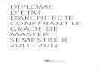 DIPLÔME D’ÉTAT D’ARCHITECTE CONFÉRANT LE GRADE DE …ensaplv.paris-lavillette.archi.fr/uploads/file/enseignement/Master 1... · Le projet de fin d’études (PFE) 8 Le supplément