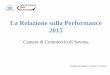 La Relazione sulla Performance 2015images.sv.camcom.gov.it/IT/f/Trasparenza/2015/97/9790_CCIAASV_… · Con riferimento alle linee programmatiche individuate nel preventivo economico,
