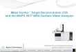Mass Hunter / Target Deconvolution (TD) and the MAPS 5977 ... · • Target Deconvolution (TD) is a new feature of Mass Hunter Quant B.06.00, • introduced in March 2013. The entire