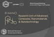 Research Unit of Advanced, Composite, Nanomaterials ...€¦ · Research Unit of Advanced, Composite, Nanomaterials & Nanotechnology National Technical University of Athens . 2 