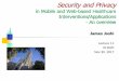 Security and Privacy · S&P Challenges Data sharing and consent management Access control and authentication Loss, theft can result: in data privacy and inaccuracy issues