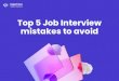 Job Interview mistakes to avoid