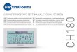 CRONOTERMOSTATO SETTIMANALE TOUCH-SCREEN UK · PDF file CRONOTERMOSTATO SETTIMANALE TOUCH-SCREEN UK Touchscreen weekly programmable thermostat CH180 ES Cronotermostatos semanales touchscreen