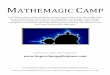 MATHEMAGIC CAMP - Supercharged Science€¦ · When I first started out writing this study unit, I was amazed at how the math camps out there for the brainiacs who had way above-average