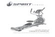 XE395 Elliptical OWNER’S MANUAL - Spirit Fitness · Thank you for your purchase of this quality elliptical trainer from Spirit Manufacturing, Inc. ... (12) until it exits the top