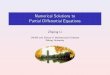 Numerical Solutions to Partial Differential Equations Numerical Solutions to Partial Di erential Equations