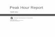 Peak Hour Report 2011 - Washington State Department of ...direction on any given state highway. The Peak Hour report is used as a tool for estimating future design hour volume of traffic