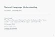Natural Language Understanding - The University of Edinburgh · 2018. 1. 16. · Natural Language Understanding Lecture 1: Introduction Adam Lopez TAs: Marco Damonte, Federico Fancellu,