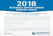 Silverdale Baptist Church ministry budget · singles and seniors. Small groups, Bible Studies, Care Ministry Groups, Silverdale Bible Institute are just a few of the environments