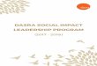 DASRA SOCIAL IMPACT LEADERSHIP PROGRAM · 2018. 2. 19. · their Social Impact Leadership Program. It not only offers a great opportunity for networking with likeminded individuals