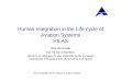 Human Integration in the Life-cycle of Aviation Systems HILAS · Human Integration into the Lifecycle of Aviation Systems Human Integration in the Life-cycle of Aviation Systems HILAS