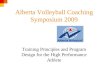 Alberta Volleyball Coaching Symposium 2009volleyinviaggio.altervista.org/download/in_lingua...–Goals are to loosen tight muscles, increase core temperature, activate, mobilize, and