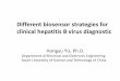 Different biosensor strategies for clinical hepatitis B virus ......Different biosensor strategies for clinical hepatitis B virus diagnostic Hongyu YU, Ph.D. Department of Electrical