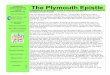 CONGREGATIONAL PLYMOUTH The Plymouth Epistle UNITED … · 2019. 5. 23. · when those followers of Jesus began to speak in many languages and also received ... for itself and will