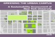 GREENING THE URBAN CAMPUS A Sustainability Assessment of … · 1999. 11. 30. · 5 GREENING THE URBAN CAMPUS 5 ExECUTIVE SUMMARY New York UNiversiTY is an institution with a local