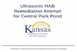 Ultrasonic HAB Remediation Attempt for Central Park Pond...Central Park Pond Our Mission: To protect and improve the health and environment of all Kansans. • Small (~2 ac.) shallow