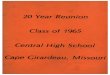 CHS Class of 1965 20-Year Reunion - capecentralhigh.com · Title: CHS Class of 1965 20-Year Reunion Author: CapeCentralHigh.com / Ken Steinhoff / ken@steinhoff.net Subject: CHS Class