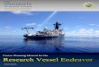 New Cruise Planning Manual for the - RV Endeavor · 2020. 6. 3. · Pre-cruise Meeting ... Prop Single screw with controllable pitch Steering Kort steering nozzle Bow Thruster J