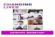COMPANY SECRETARY€¦ · Changing Lives began as a soup run, known as the Tyneside Cyrenians, in 1970 (and later, The Cyrenians). We were established in response to the immediate