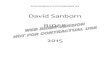 David Sanborn RIDER · DAVID SANBORN ELECTRIC BAND RIDER 2015 20lbs cubed ice for drinks 2 dozen 16oz Solo Plastic drinking cups Stage Drinks: to be placed in production office 1