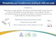 Breastfeeding and ComPlementary feeding for child case study … · 2019. 12. 30. · Breastfeeding and ComPlementary feeding for child case study STORY Salwa has a 4 month old baby