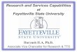Research capabilities at Fayetteville State University€¦ · 12/01/2017  · microanalytical and imaging capabilities. • Cutting-edge research in Materials Science, Physics, Chemistry,