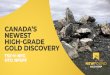 CANADA’S NEWEST HIGH-GRADE GOLD DISCOVERY … · “Queensway Report”), prepared by Dawn Evans Lamswood, M.Sc., P. Geo of DEL Exploration, who is an independent qualified person