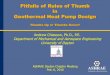 Geothermal Heat Pump Presentation - ASHRAE · Geothermal Heat Pump Design Thumbs Up or Thumbs Down? Andrew Chiasson, Ph.D., P.E. Department of Mechanical and Aerospace Engineering