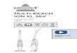 MULTI-REACH ION XL 36V - Accentuate · 2 BISSELL.com SYMBOL EXPLANATION Caution. Refer to instruction manual. Disconnect power before servicing. Dangerous voltage. Do not operate
