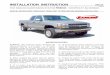 INSTALLATION INSTRUCTION 88045 · INSTALLATION INSTRUCTION 88045 Rev J FOR RANCHO SUSPENSION SYSTEM RS6545: CHEVROLET SILVERADO READ ALL INSTRUCTIONS THOROUGHLY FROM START TO FINISH