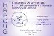Electronic Observation - Highland Community College · 2006. 5. 15. · HCC is a Northeast Kansas community college serving 6 regional centers and 35 instructional sites in 9 counties