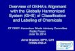 with the Globally Harmonized System (GHS) of ...€¦ · with the Globally Harmonized System (GHS) of Classification and Labeling of Chemicals CT DEEP: Hazardous Waste Advisory Committee