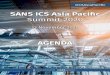 ICS Asia Pacific Summit Agenda - SANS Institute · (Cyber-Physical Systems) technology company, focusing on our challenge to mitigate ICS cyber risk, and our solutions based on use-case