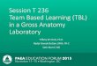 New Session T 236 Team Based Learning (TBL) in a Gross Anatomy …2016forum.paeaonline.org/2015/wp-content/uploads/... · 2015. 11. 9. · 4 TBL will be helpful in developing my clinical