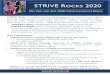 STRIVE R 2020 Rocks 2020... · STRIVE ROCKS SPONSORSHIP OPPORTUNITIES Title Sponsorship—$5,000 One Opportunity Available Company name included in title of event—”STRIVE Rocks