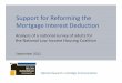 Support for Reforming the Mortgage Interest Deduction · This is called the mortgage interest deduction, which lowers ‐100% ‐50% 0% 50% 100% 10 income taxes for some homeowners