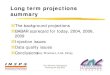 Long term projections summary€¦ · Guy Wormser, Background workshop 24 Sep 2003 Long term projections summary zThe background projections zBABAR scorecard for today, 2004, 2006,